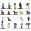 MINECRAFT Zestaw 20 Metalowych Figurek Seria 5